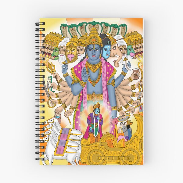 Item preview, Krishna Vishwaroopam Spiritual Digital Art – Mythological Indian God Design designed and sold by Harshit_Digital_Arts.