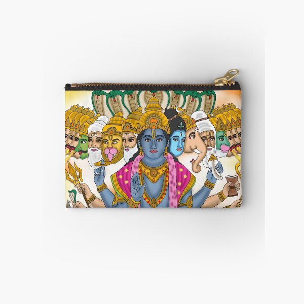 Item preview, Krishna Vishwaroopam Spiritual Digital Art – Mythological Indian God Design designed and sold by Harshit_Digital_Arts.