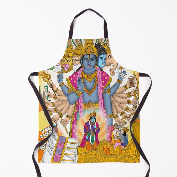 Item preview, Krishna Vishwaroopam Spiritual Digital Art – Mythological Indian God Design designed and sold by Harshit_Digital_Arts.