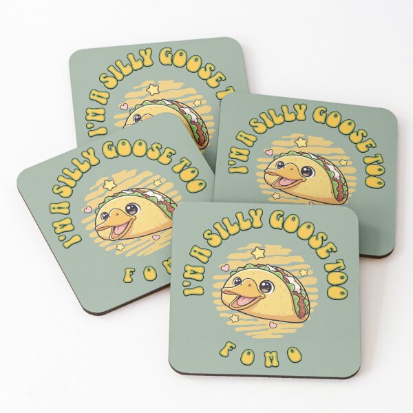 Item preview, Silly Goose Taco FOMO designed and sold by Shy Fractal Designs.