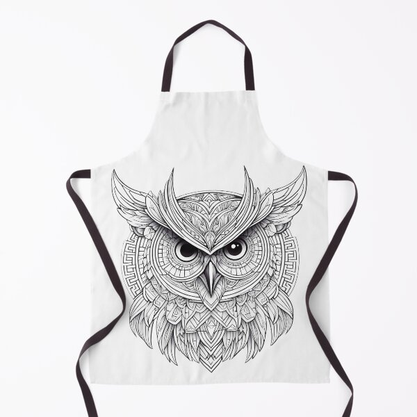 Item preview, Ornamental Owl Line Art - 3 designed and sold by RELAX STATION.