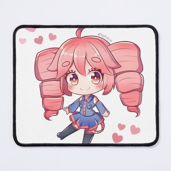 Item preview, Kasane Teto pillow Japanese Vocaloid Fan Art designed and sold by RadiantGraphics.