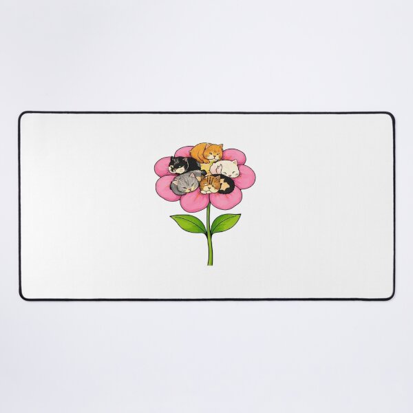 Item preview, Cute Cats Sleeping on Flowers - Cat Lover Floral Kitten Gift designed and sold by Unsololugar.