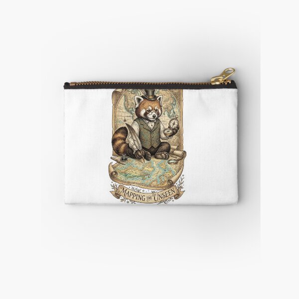 Item preview, Victorian Red Panda Cartographer - Antique Map Maker designed and sold by HiruK.