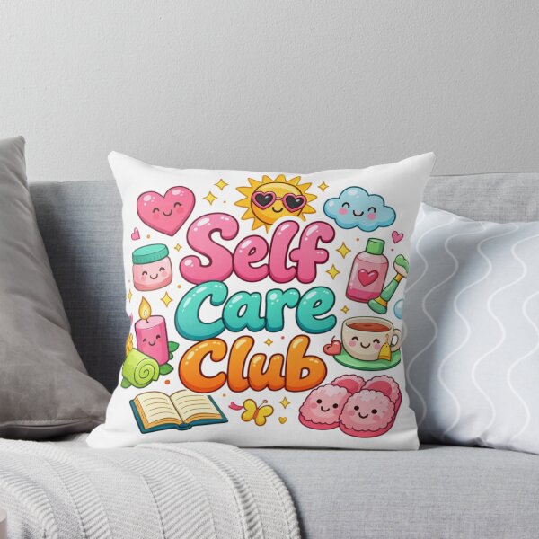 Item preview, Self Care Club Cute Cartoon Aesthetic – Self Love & Wellness Illustration designed and sold by Sanika arts .