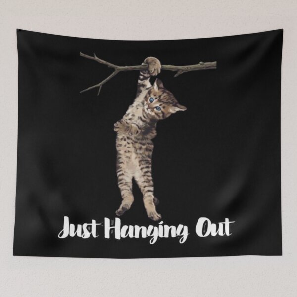 Item preview, Just Hanging Out Cat Retro  designed and sold by PhreshPickt.