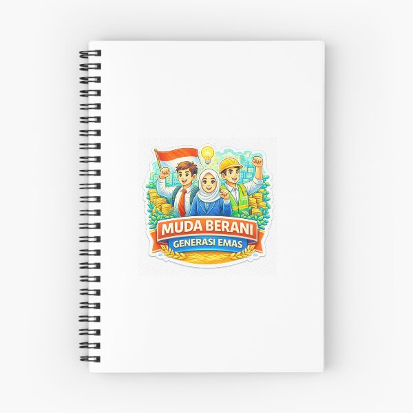 Item preview, Muda Berani Generasi Emas Sticker – Indonesian Youth Motivation, Future Success & National Pride Design designed and sold by Wander Pop Studio.