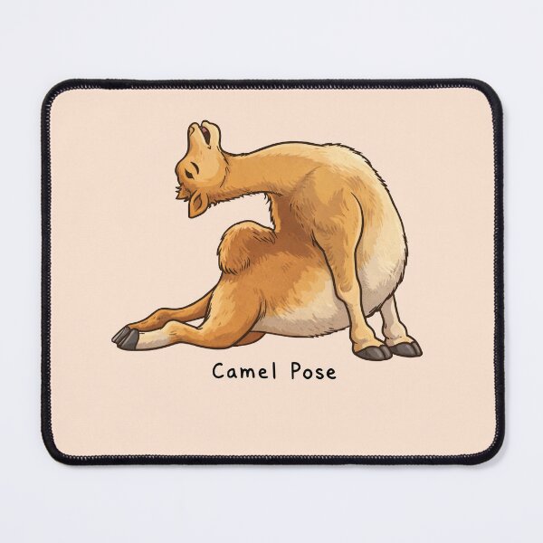 Item preview, Camel pose funny yoga designed and sold by MessyHandsCo.