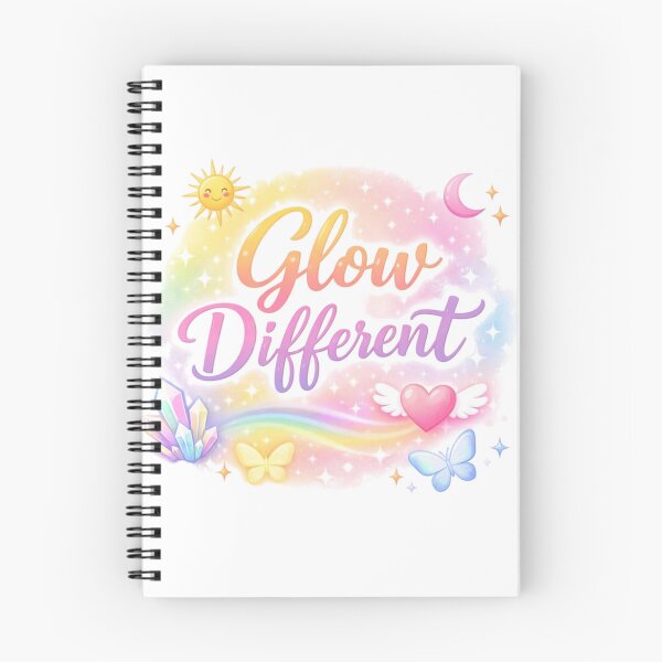 Item preview, Glow Different Cute Aesthetic Motivational Quote Design designed and sold by Sanika arts .