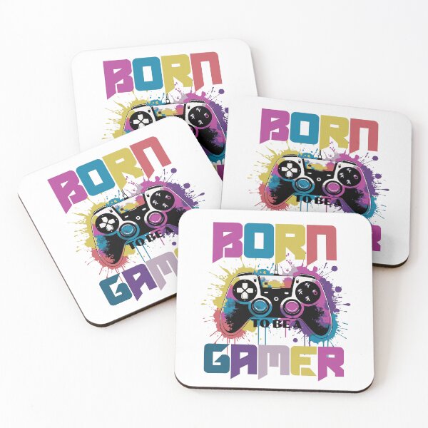 Item preview, Born To Be A Gamer - Colorful Paint Splash Gaming Controller designed and sold by Abaseen.