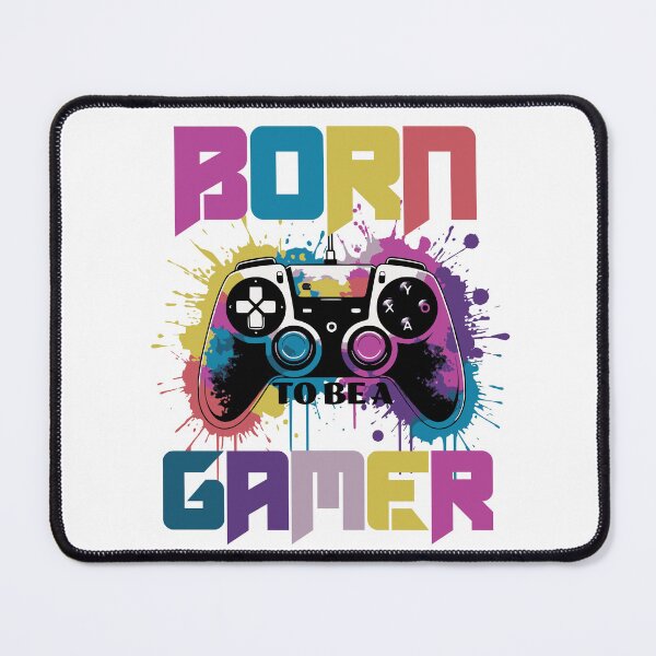 Item preview, Born To Be A Gamer - Colorful Paint Splash Gaming Controller designed and sold by Abaseen.