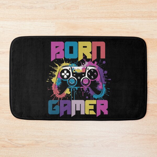 Item preview, Born To Be A Gamer - Colorful Paint Splash Gaming Controller designed and sold by Abaseen.