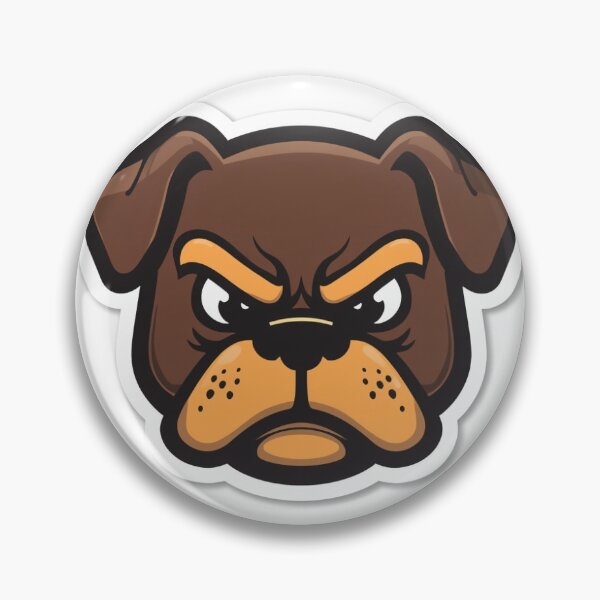 Item preview, Angry Brown Dog, Cartoon Grumpy Puppy Illustration designed and sold by ktsere.