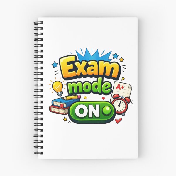 Item preview, Exam Mode On – Cute Cartoon Study Motivation Design designed and sold by Sanika arts .