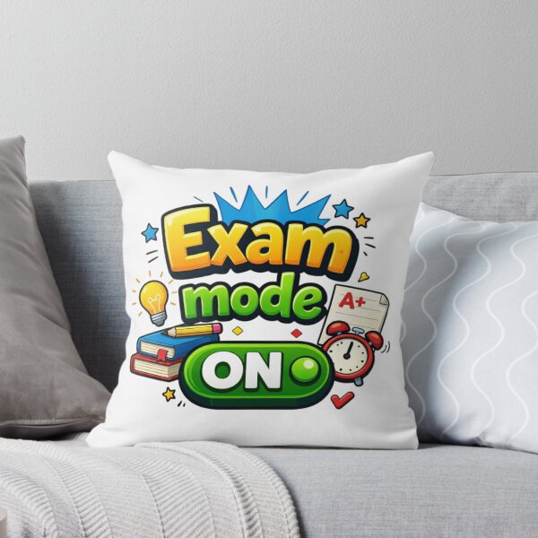 Item preview, Exam Mode On – Cute Cartoon Study Motivation Design designed and sold by Sanika arts .