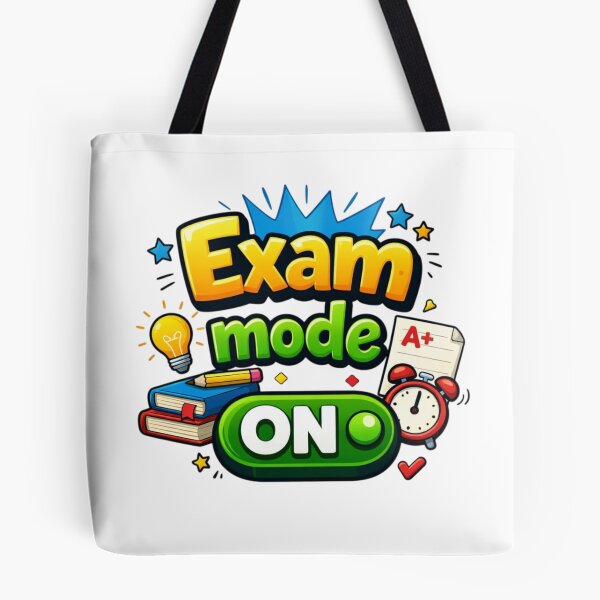 Item preview, Exam Mode On – Cute Cartoon Study Motivation Design designed and sold by Sanika arts .