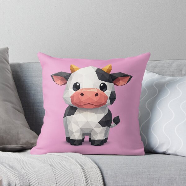 Item preview, Cute Low Poly Geometric Cow Illustration designed and sold by AndreBarnard.