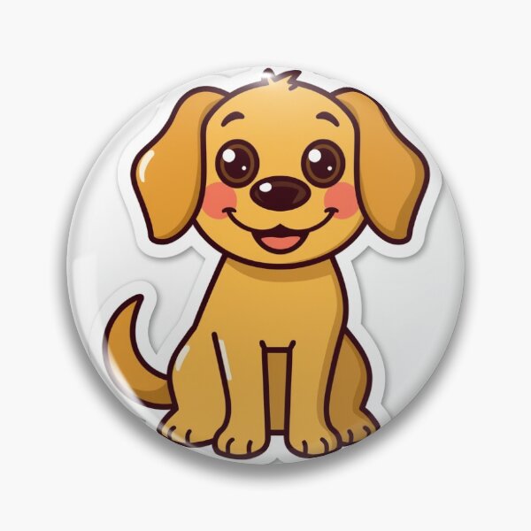 Item preview, Happy Brown Dog, Cartoon Cheerful Puppy Illustration designed and sold by ktsere.