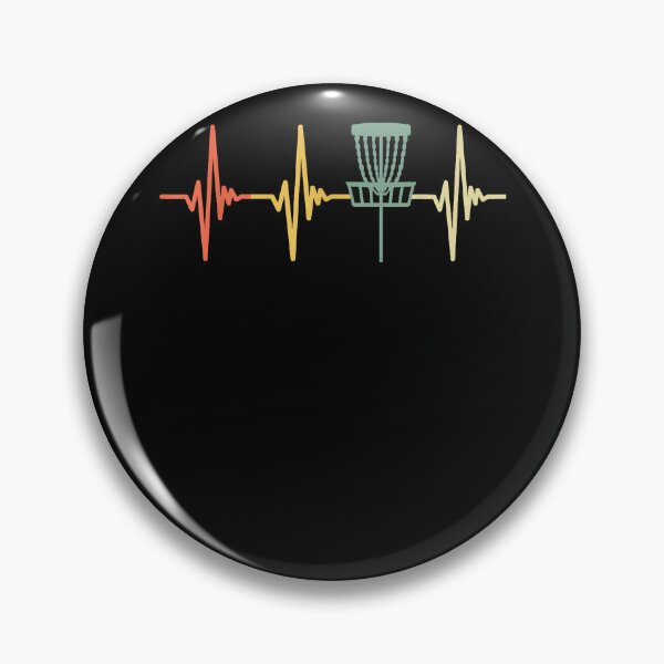 Item preview, Vintage Disc Golf Retro Heartbeat Gift Disc Golf Small designed and sold by Goleon12.