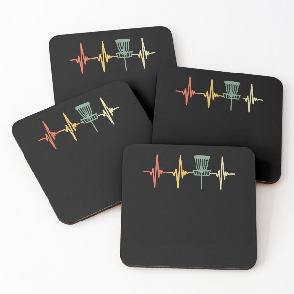 Item preview, Vintage Disc Golf Retro Heartbeat Gift Disc Golf Small designed and sold by Goleon12.