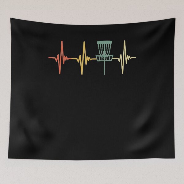 Item preview, Vintage Disc Golf Retro Heartbeat Gift Disc Golf Small designed and sold by Goleon12.