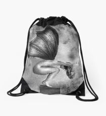 The Dead Wings of Feminism Drawstring Bag
