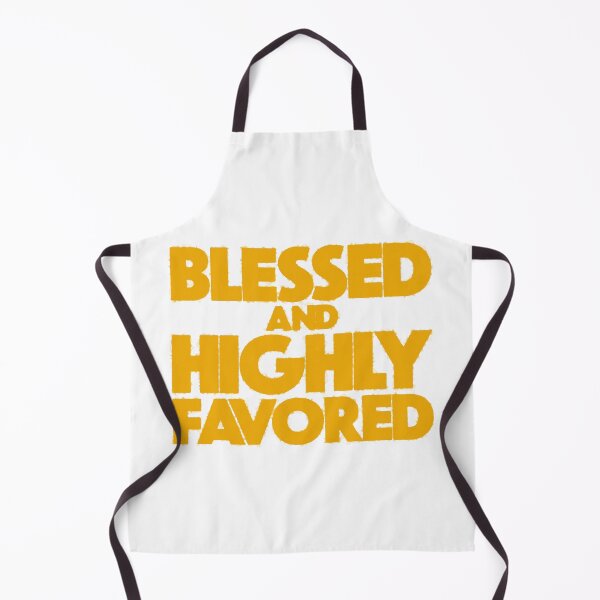Item preview, Blessed and Highly Favored - Christian Faith Typography designed and sold by Still Water Co..