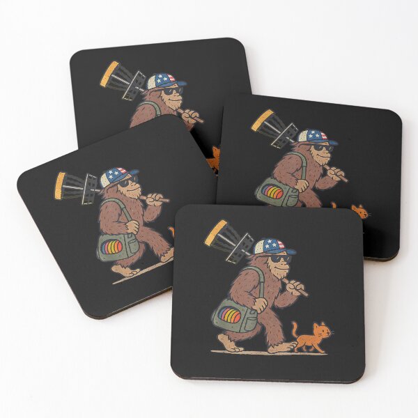 Item preview, Sasquatch Disc Golfer Funny Cat Disc Golf designed and sold by Goleon12.