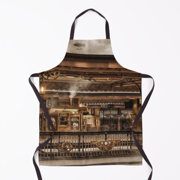 Item preview, Steampunk Flinders Street Station: Melbourne Retro-Futurist Train Platform designed and sold by steampunkimages.
