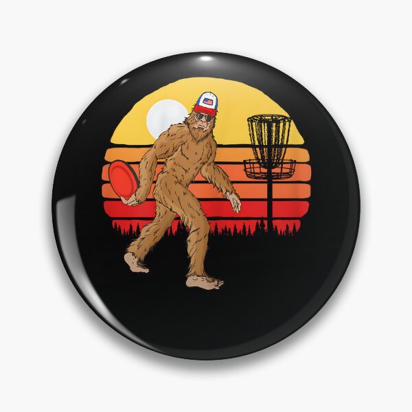 Item preview, Retro Disc Golf Bigfoot Vintage Discus Sasquatch 80s Sunset designed and sold by Goleon12.