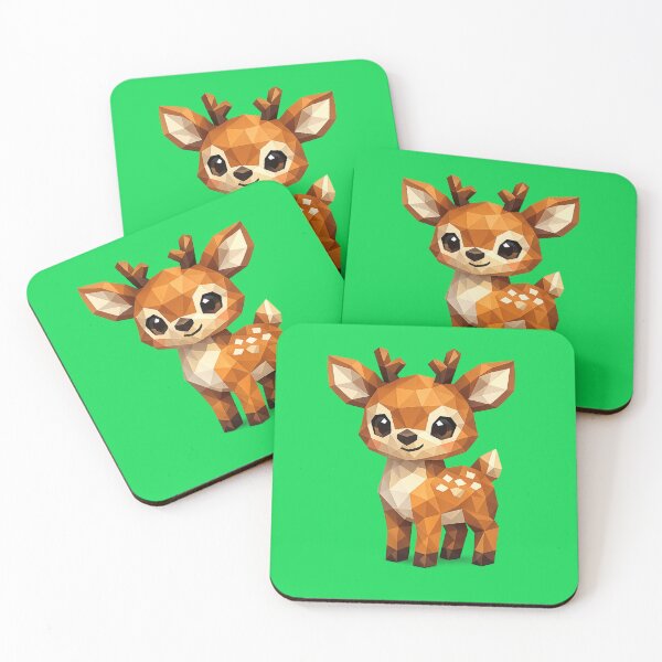 Item preview, Cute Low Poly Geometric Deer Illustration designed and sold by AndreBarnard.