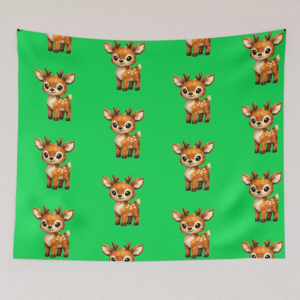 Item preview, Cute Low Poly Geometric Deer Illustration designed and sold by AndreBarnard.