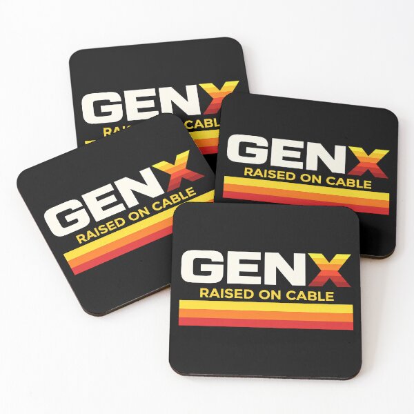 Item preview, Gen X – Raised on Cable | Retro 80s 90s Vintage Sunset Stripe Gen X TV Culture designed and sold by DiamondSkyShirt.