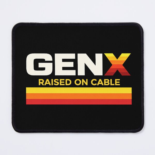 Item preview, Gen X – Raised on Cable | Retro 80s 90s Vintage Sunset Stripe Gen X TV Culture designed and sold by DiamondSkyShirt.