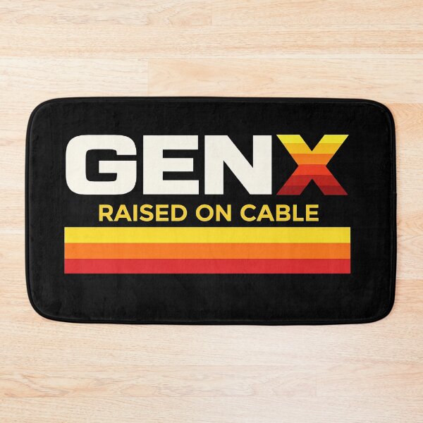 Item preview, Gen X – Raised on Cable | Retro 80s 90s Vintage Sunset Stripe Gen X TV Culture designed and sold by DiamondSkyShirt.