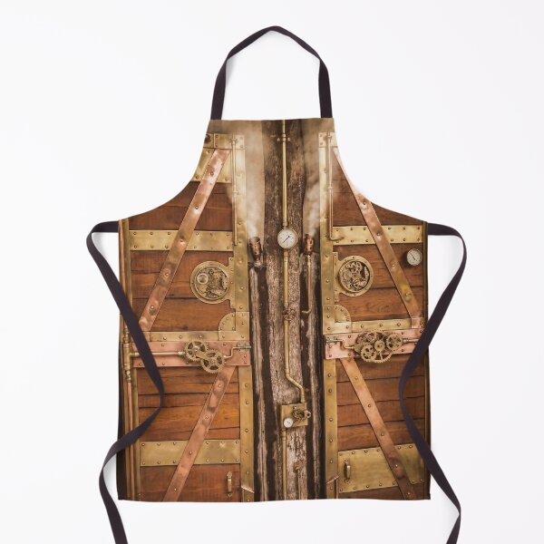 Item preview, Steampunk Industrial Mechanical Gear & Steam Brass Double Doors designed and sold by steampunkimages.