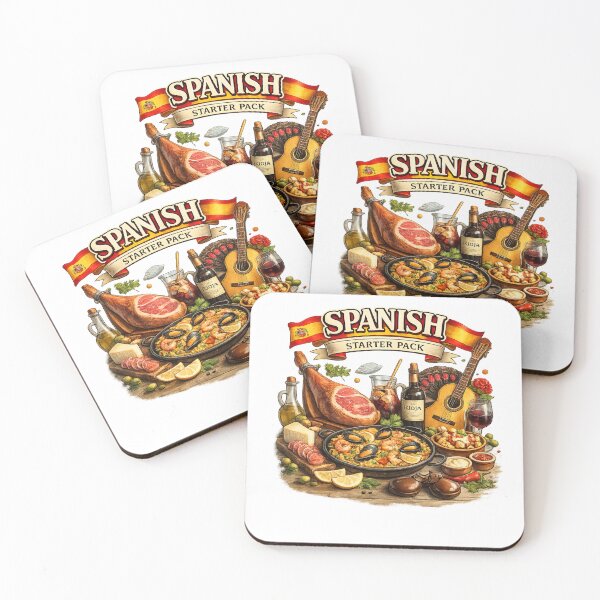Item preview, Spanish Starter Pack – Iconic Spain Culture Food and Flamenco Design designed and sold by CreativeNest88.