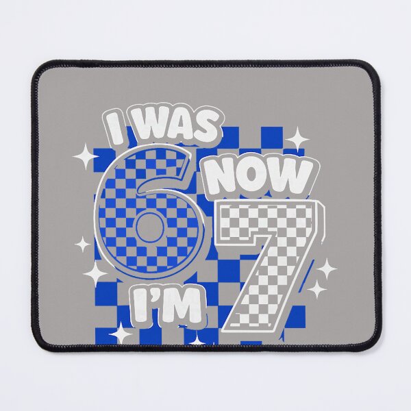 Item preview, 7 Years Old Birthday I was 6 Now I'm 7 6 7 Funny Kids Girls designed and sold by TESTTES.