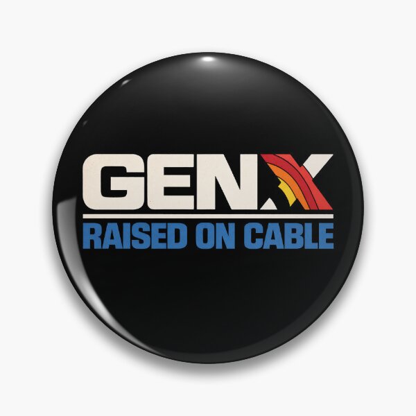 Item preview, Gen X Raised on Cable (alt) – Retro Sunset Stripe 80s 90s Vintage TV Nostalgia designed and sold by DiamondSkyShirt.