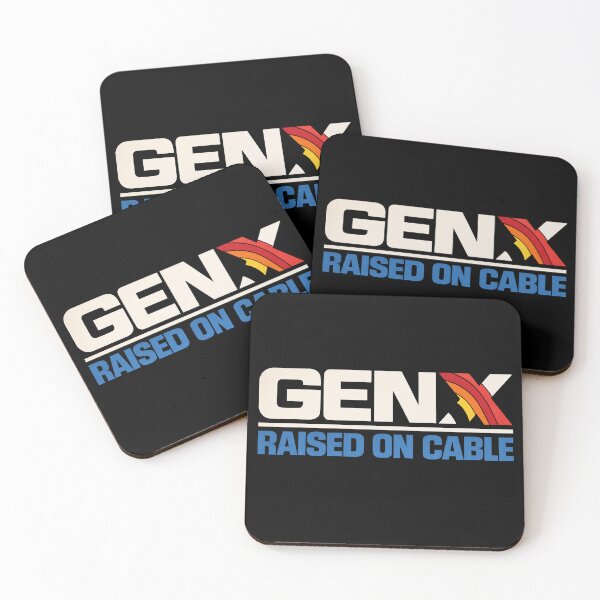 Item preview, Gen X Raised on Cable (alt) – Retro Sunset Stripe 80s 90s Vintage TV Nostalgia designed and sold by DiamondSkyShirt.