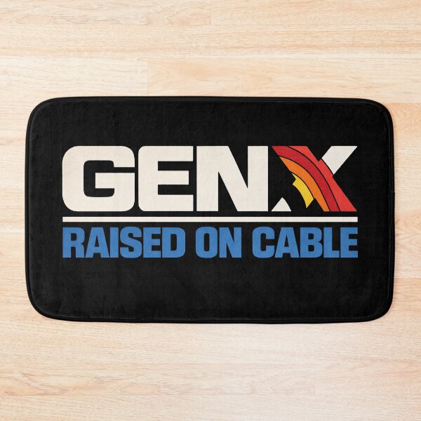 Item preview, Gen X Raised on Cable (alt) – Retro Sunset Stripe 80s 90s Vintage TV Nostalgia designed and sold by DiamondSkyShirt.