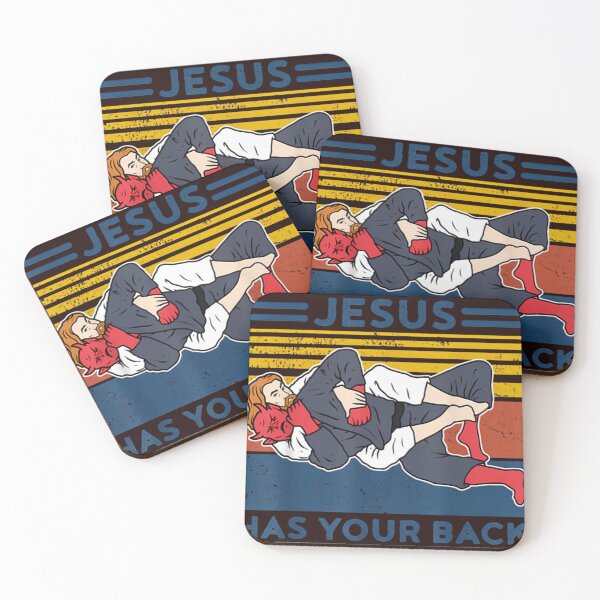 Item preview, Brazilian Jiu Jitsu Jesus Has Your Back designed and sold by Artistasia.
