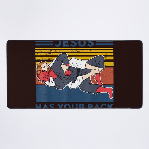 Item preview, Brazilian Jiu Jitsu Jesus Has Your Back designed and sold by Artistasia.
