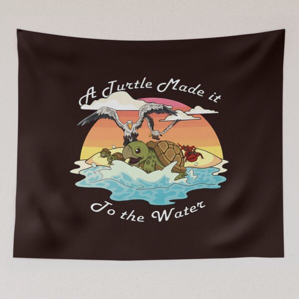 Item preview, A Turtle Made It To The Water designed and sold by Artistasia.