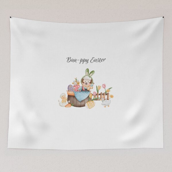 Item preview, Cute Watercolor Bunny Lamb Easter Basket Kids T-Shirt designed and sold by FestivityFinds.