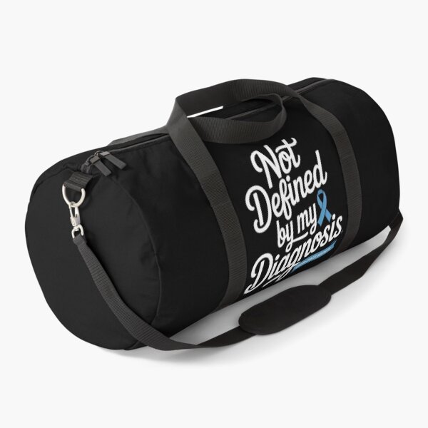 Item preview, Not Defined By My Diagnosis Colon Cancer Awareness Shirt Script Blue Ribbon Banner designed and sold by DarylWelsh2024.