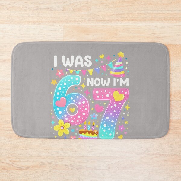 Item preview, Copy of 6 7 Years Old Birthday Girl I was 6 Now I'm 7 67 Meme Kids designed and sold by TESTTES.