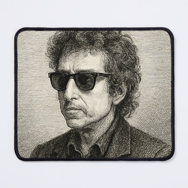 Item preview, How Does It Feel? – Vintage Folk Rock Portrait | 1960s Protest Music Illustration designed and sold by DiamondSkyShirt.