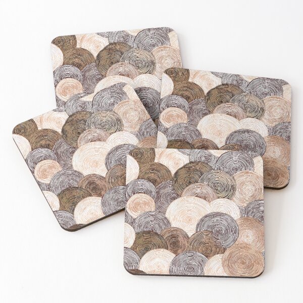 Item preview, Boho Earthtones, Cream, And Cinnamon Latte Hues Abstract designed and sold by DEC02.