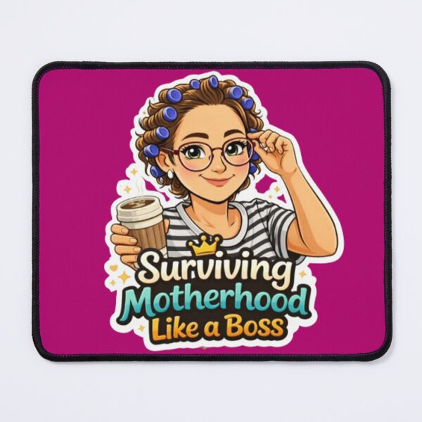 Item preview, Surviving Motherhood Like a Boss - Coffee, Chaos and Motherhood Humor designed and sold by IMB.